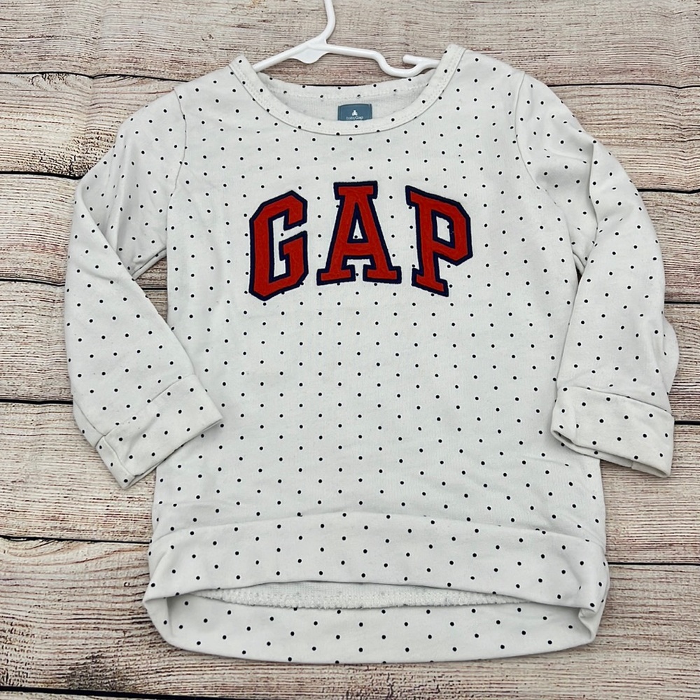 Gap Polka Dot Sweatshirt Sz 3